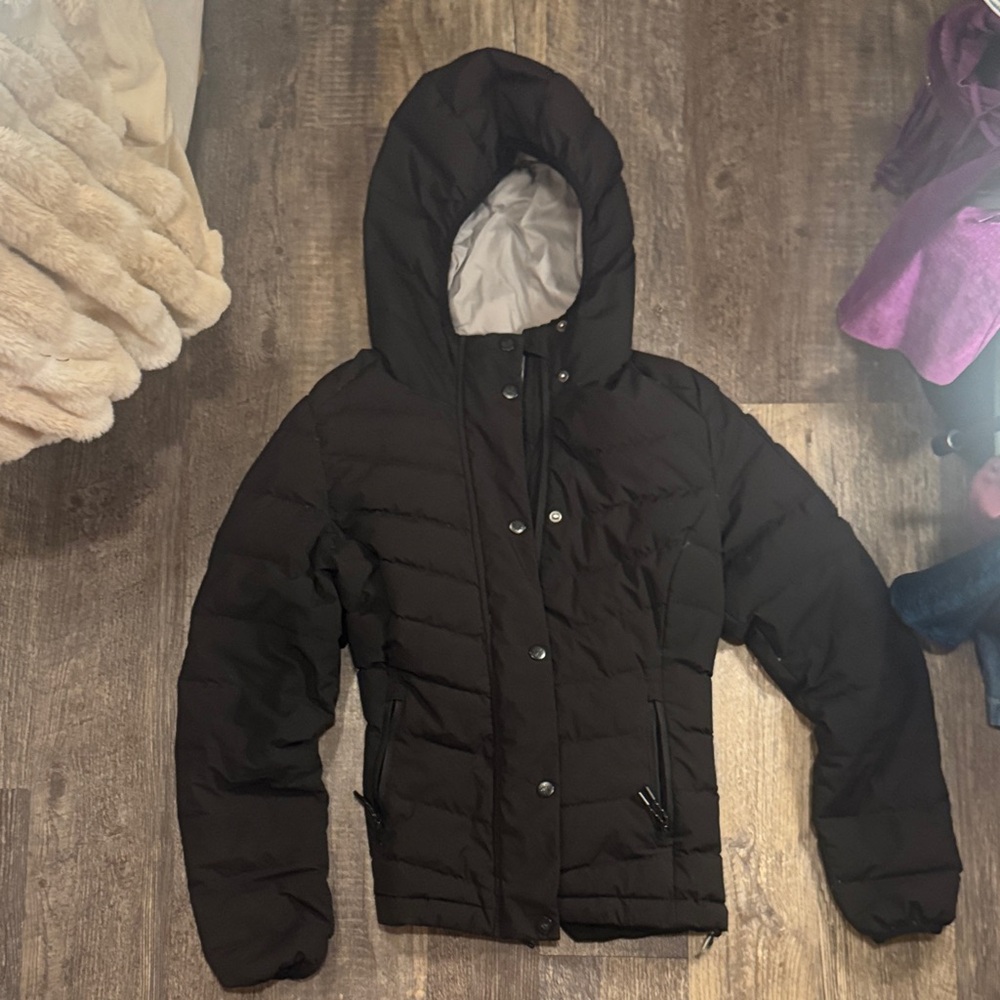 IceWear Iceland Black Hooded Women’s Down Puffer
